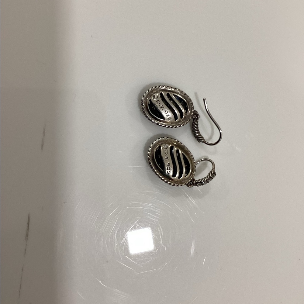 David Yurman Midnight Melange Diamond Earrings - Picture 4 of 6